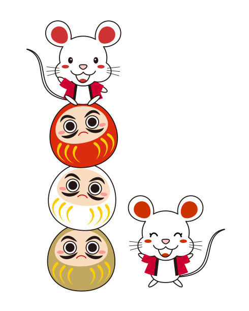 鼠标和达摩图片下载