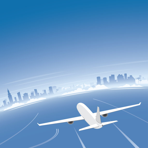 迈阿密天际线航班目的地图片下载