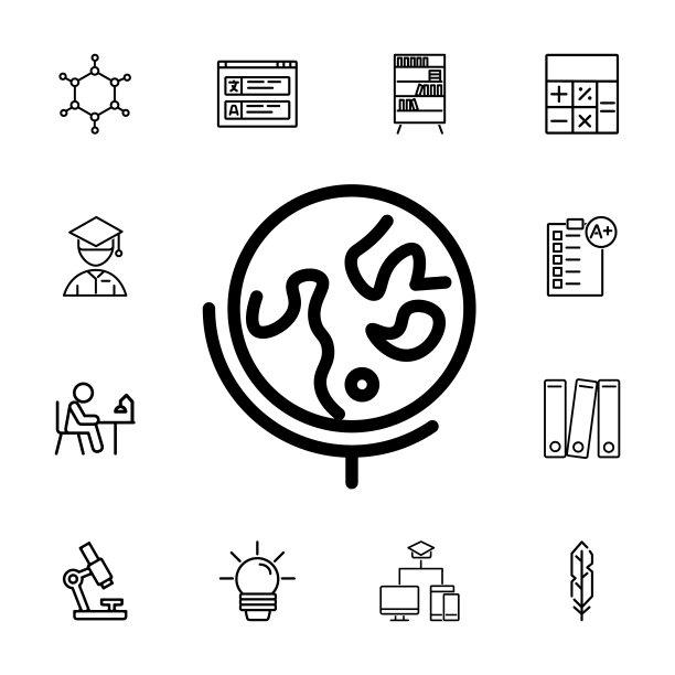 全球站线图标为web图片下载