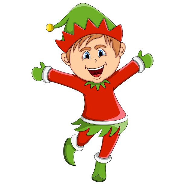 圣诞精灵卡通图片下载