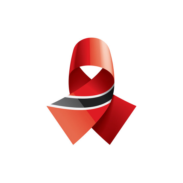 特立尼达和多巴哥国旗，白色背景矢量插图图片下载