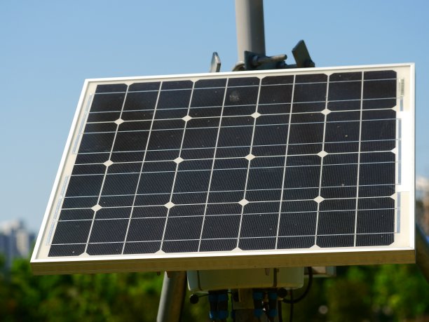 太阳能电池板的特写图片下载