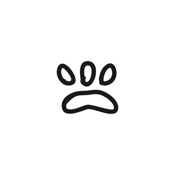 爪印矢量图标图片下载