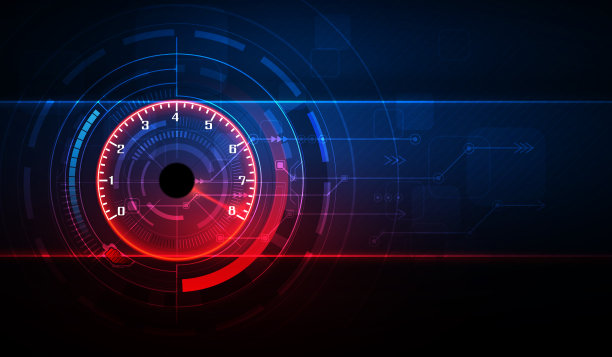 速度运动背景与快速速度计汽车。赛车速度的背景。图片下载