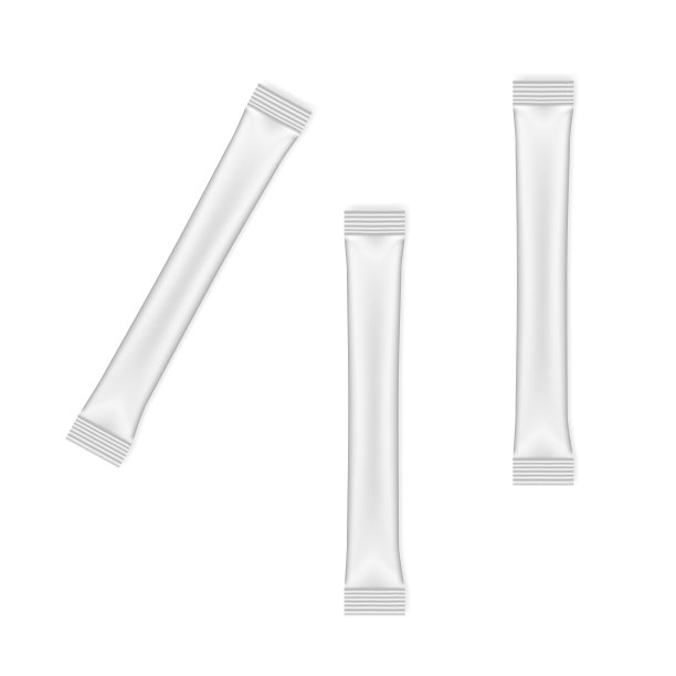 糖棒包，白色空白个人包-矢量模型图片下载