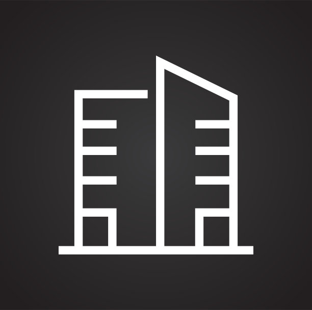 建筑线条图标：网页和APP设计素材图片下载