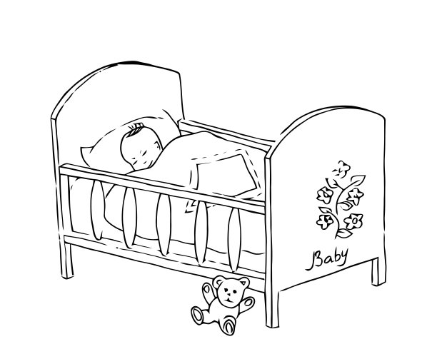 婴儿床图片下载