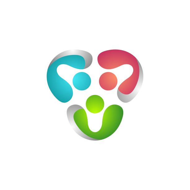 团队logo全球现代人连接符号图标矢量设计图片下载