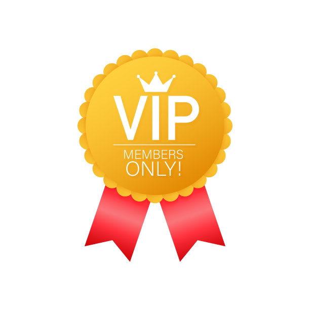 VIP，仅限会员。黄金和奢侈品，会员图标，独家和优先。矢量插图。图片下载