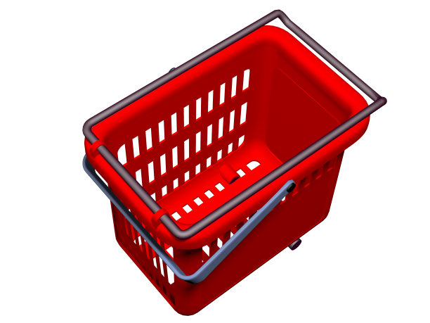 3 .购物篮3D渲染图片下载