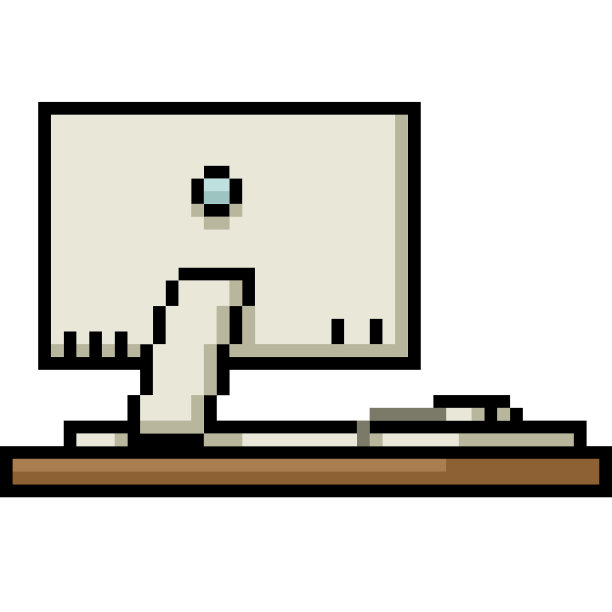 矢量像素艺术孤立的卡通图片下载