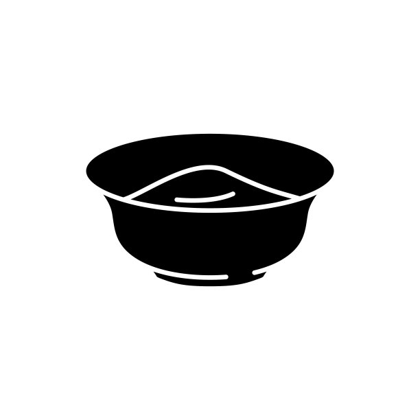 带有汤图标的碗图片下载