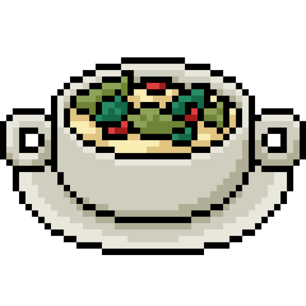 矢量像素艺术孤立的卡通图片下载