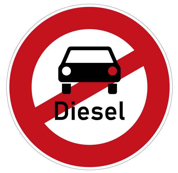 德国交通标志“dieselfahrverbot”图片下载