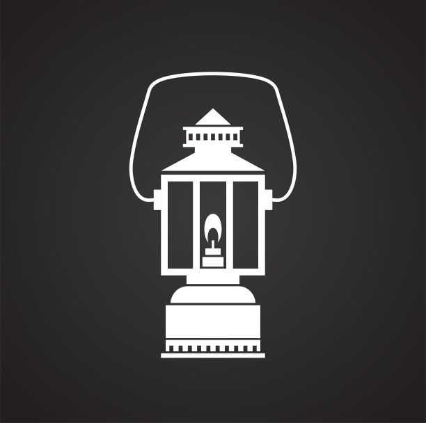 灯笼图标的背景为图形和网页设计。简单的矢量信号。网站按钮或手机应用的互联网概念符号。图片下载