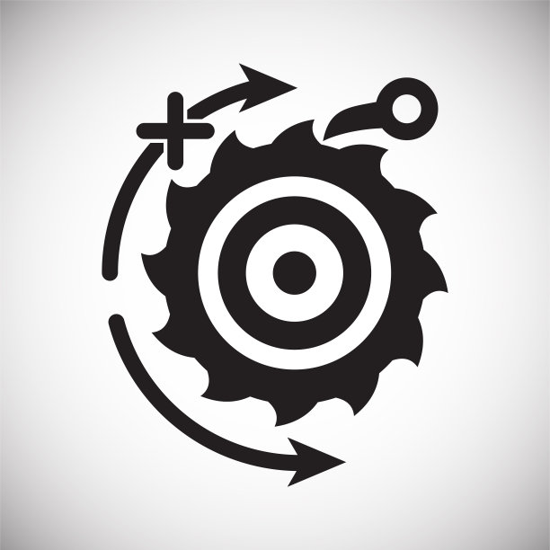 技术机制图标的背景为图形和网页设计。简单的矢量信号。网站按钮或手机应用的互联网概念符号。图片下载