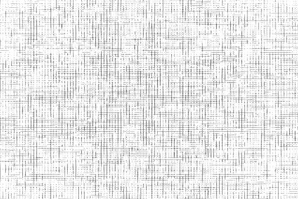 白色背景上的黑线、刮痕、点的纹理。图片下载