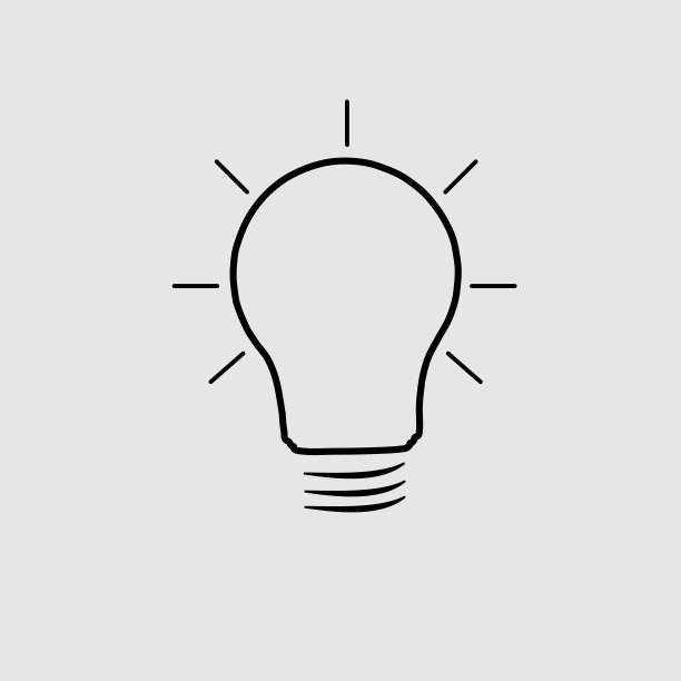 白色背景上的灯线图标。矢量插图。图片下载