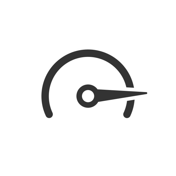 平板风格的速度计指示标志图标。白色背景上的加速矢量图。运动转速计商业概念。图片下载