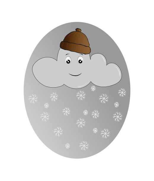 云与雪花图片下载