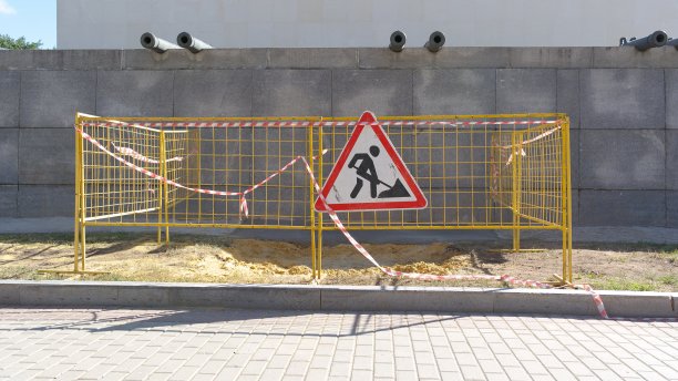 道路施工标志图片下载