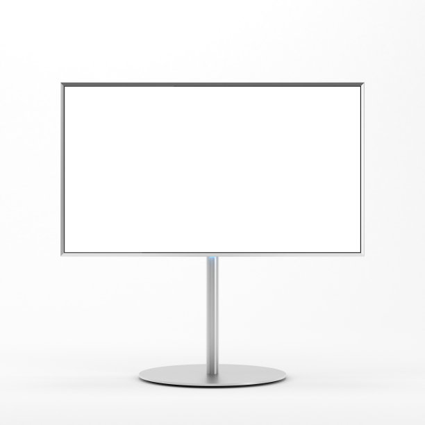 平板智能电视模型与空白白屏幕的立场，平板液晶，现实图片下载