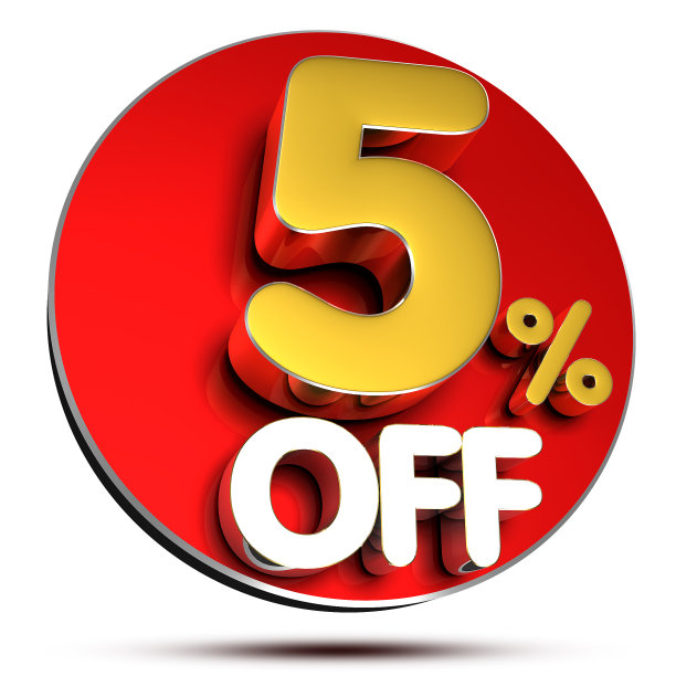 5%的3D。(剪切路径)。图片下载