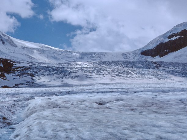 阿萨巴斯卡冰川，哥伦比亚冰原，1980年7月图片下载