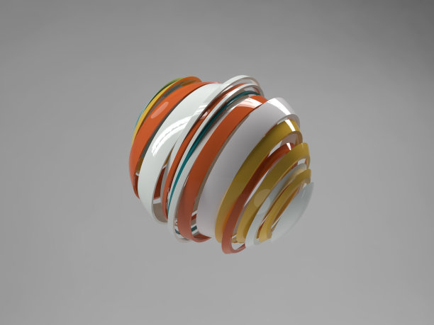 切片的球体破碎成碎片图片下载