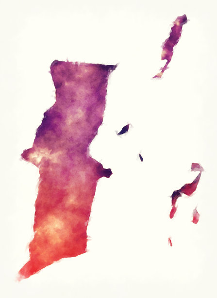 伯利兹地区水彩图伯利兹图片下载