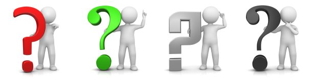 问号问号询问点集3d渲染白色棍人图与红绿银黑标点符号询问标志商业想法符号查询图标孤立在白色背景上图片下载