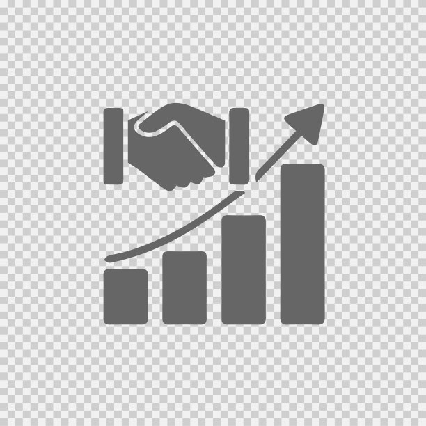 图形增加向量图标eps 10。图表上升简单孤立的象形图。图片下载