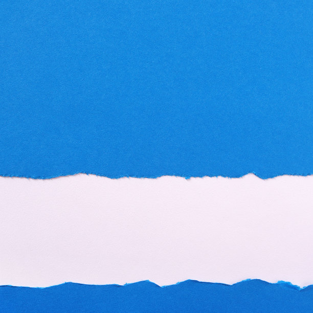 撕破的蓝色纸条，粗糙的边缘边框图片下载