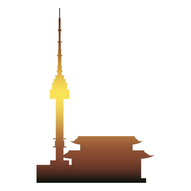 南山塔是首尔的标志图片下载