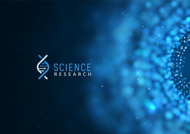 医学或科学研究载体背景模板。具有模糊效果的科学抽象网络横幅图片下载