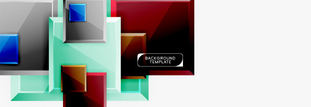 最小的方形横幅抽象背景图片下载