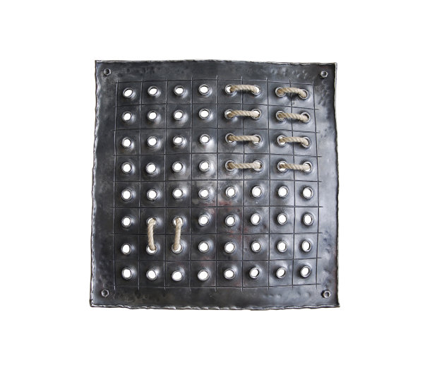 铁锻造方形与几何划分图片下载