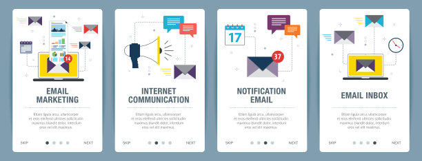 电子邮件营销和商务沟通图片下载