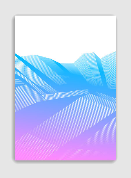 抽象线条艺术矢量简约当代宣传册设计，封面模板，几何半色调渐变。用于横幅，标语牌，海报，传单。美观别致，花纹纹理。图片下载
