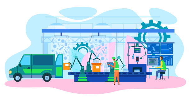 机器人工厂生产线未来漫画图片下载