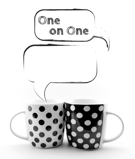 黑白圆点杯子孤立在白色背景图片下载