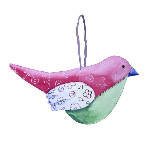 手工制作的红鸟图片下载