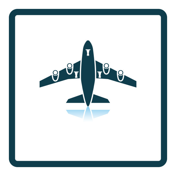 飞机起飞图标前视图图片下载