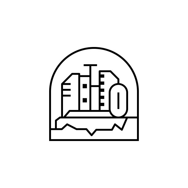 城市，殖民地，圆顶，外太空，太空图标。移动概念和web应用图标的未来技术包元素。细线图标用于网站设计和开发图片下载