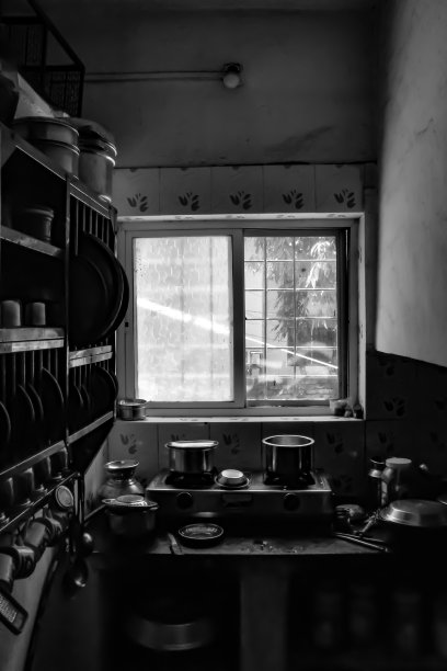 厨房的窗口图片下载