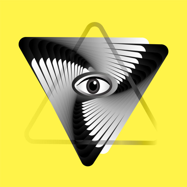 抽象背景，眼睛符号。图片下载