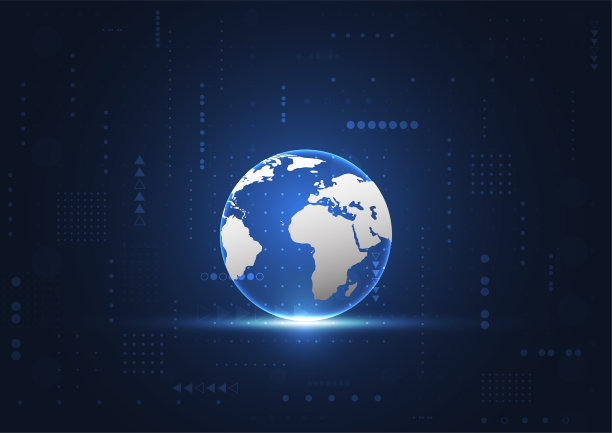 全球网络连接。世界地图的点和线组成概念的全球业务。矢量图图片下载
