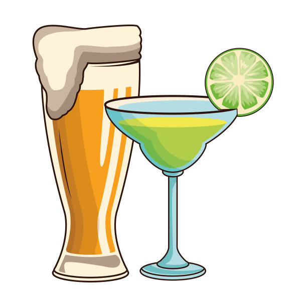 鸡尾酒和啤酒图片下载