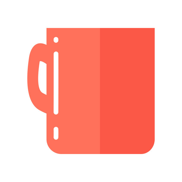 现实的红咖啡或茶杯孤立在白色图片下载