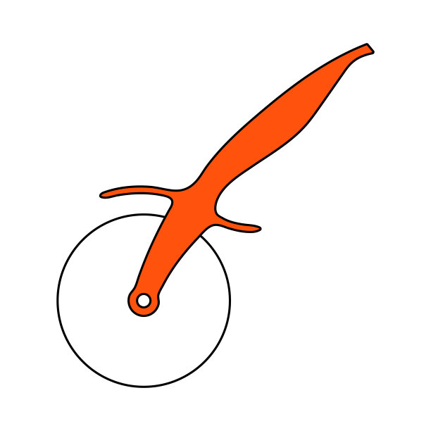 比萨卷刀图标图片下载